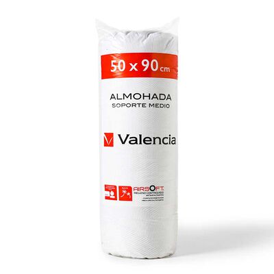 Almohada Valencia Microfibra Medio Rollo 50 x 90 cm