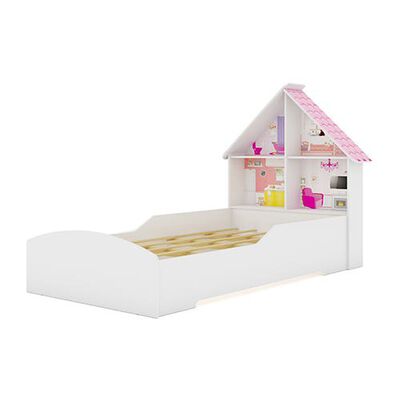 Base Cama Funcional Decocasa 1 Plaza Casinha Blanco
