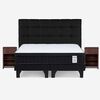 Cama Europea  Rosen Super King New Style 6 Plus + Respaldo + 2 Veladores Ferrara