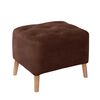 Pouf Latam Home Lyon Cuero Kentucky Café Moro