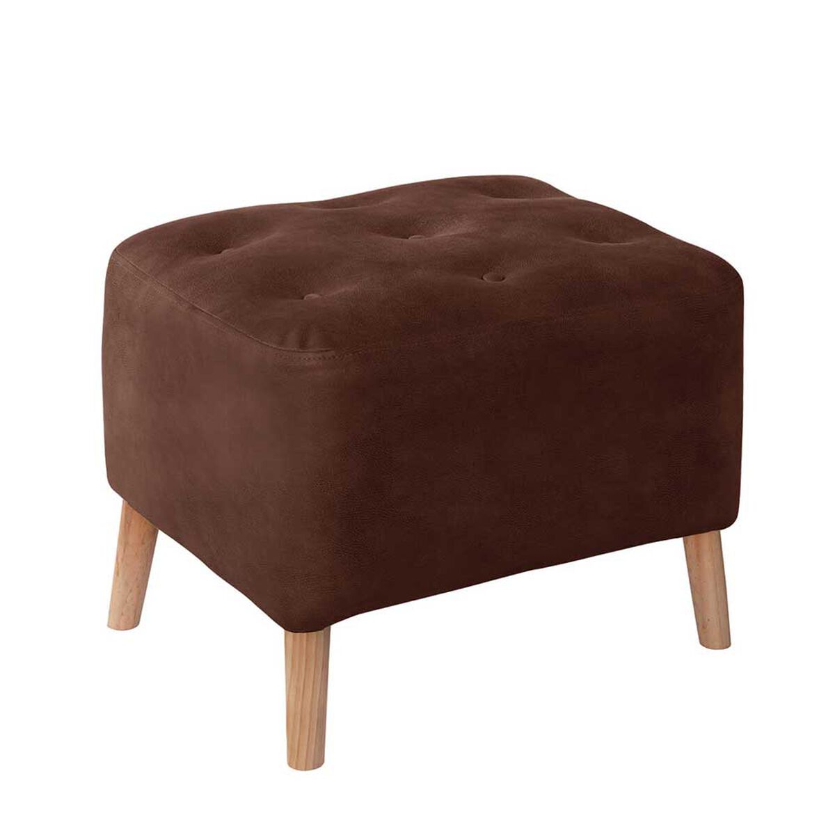 Pouf Latam Home Lyon Cuero Kentucky Café Moro