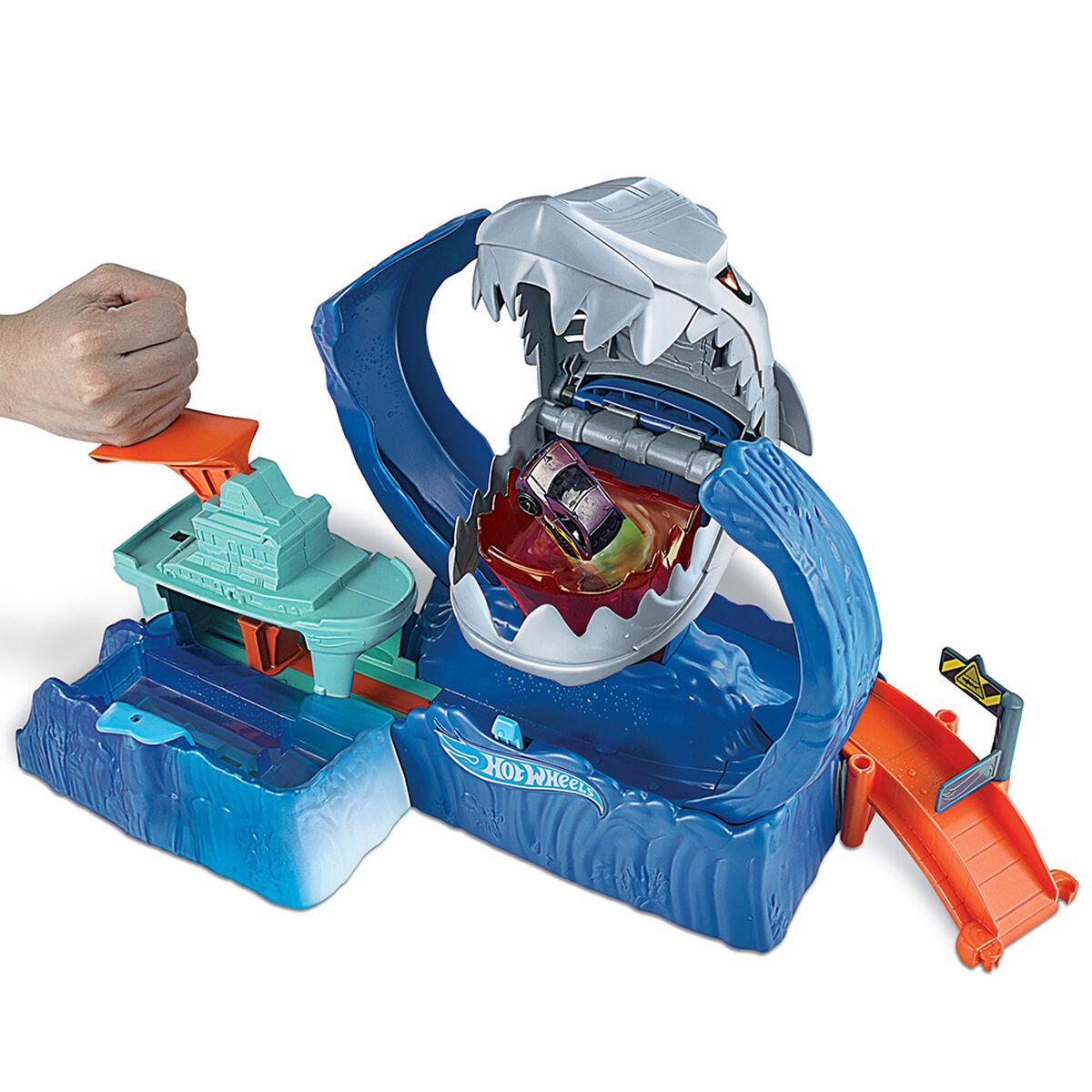 Hot Wheels City Pista Robo Tiburón