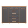 C&oacute;moda Vekkahome Fontana 7 Cajones Gris