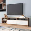 Rack TV Vekkahome Moyan Hasta 75'' Café Blanco
