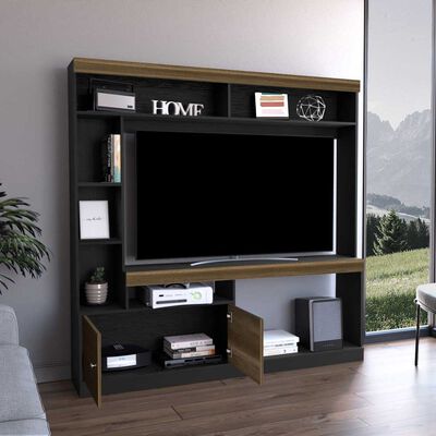 Imagen 2 del producto Centro de Entretención TuHome Classic Color Wengue/Caramelo