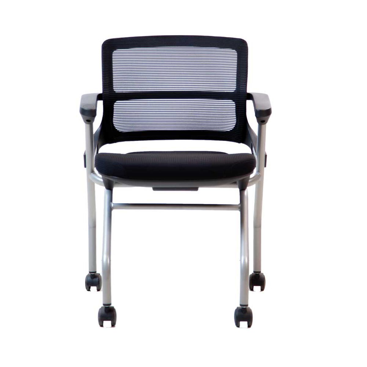 Silla Escritorio Plegable Tela Silcosil Nápoles Negro