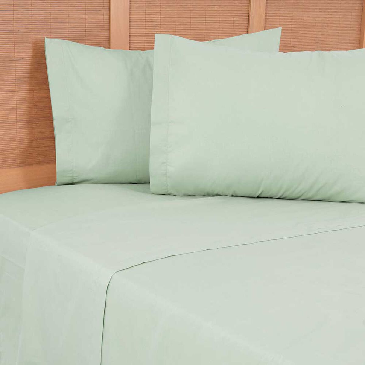 Juego de S&aacute;banas Mashini 144 Hilos King Liso Verde