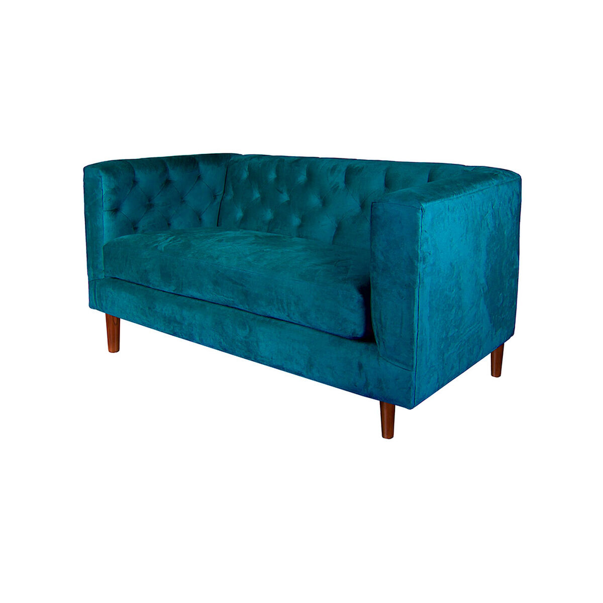 Sof&aacute; Tela Velvet Latam Home Brescia 2 Cuerpos