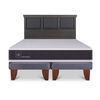 Cama Europea CIC Base Dividida King Ortopedic + Respaldo Torino