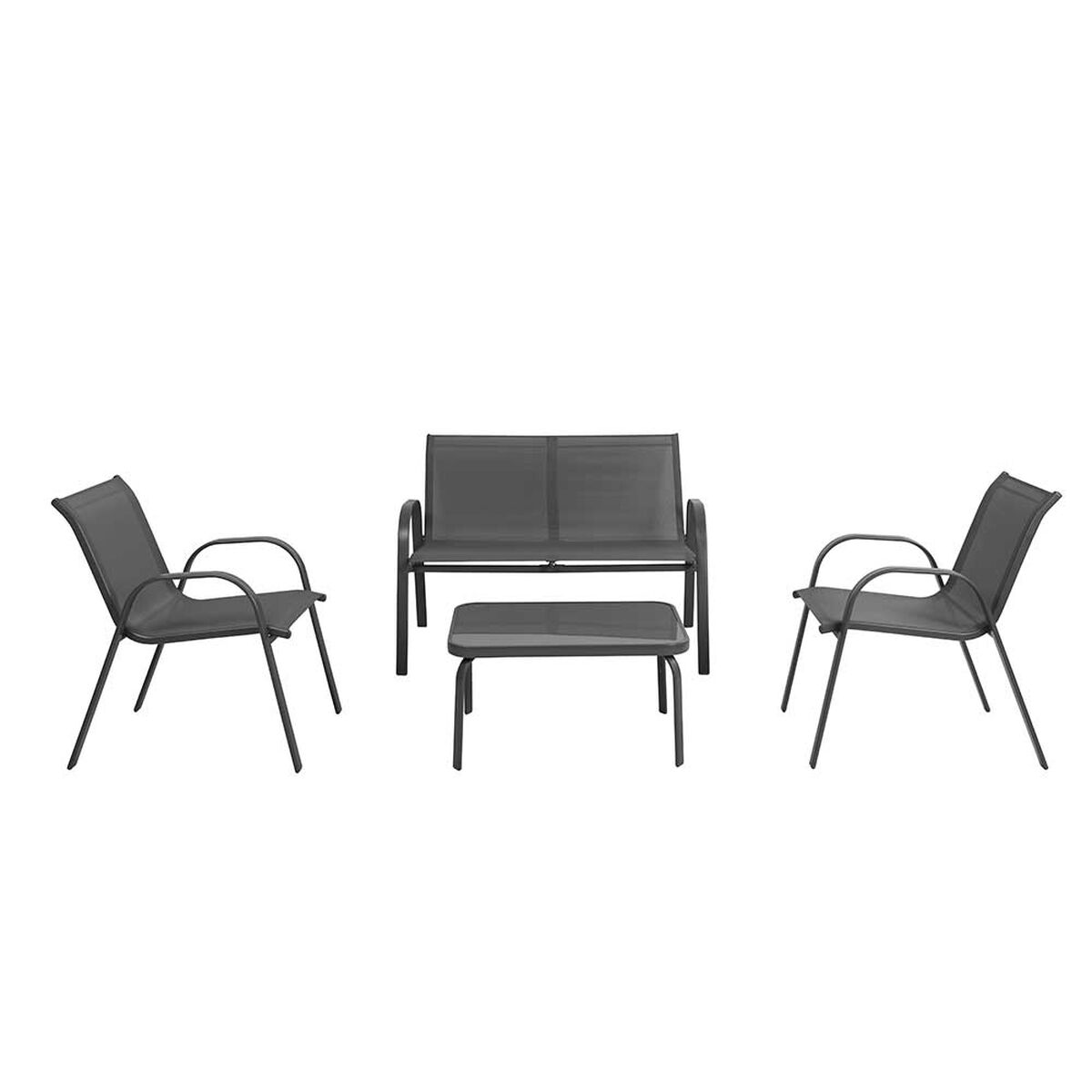 Juego de Terraza Casanova Bite Banca 2 Cuerpos + Dos Sillas 1 Cuerpo