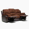 Juego de Living Reclinable Daniels Thompson Sof&aacute; 3 Cuerpos + 2 Bergere Caf&eacute;