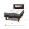 Cama Europea CIC 1,5 Plazas Anatomic + Respaldo Munich