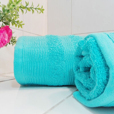 Imagen 2 del producto Set Toallas de Baño Illusions 2 Piezas Turquesa