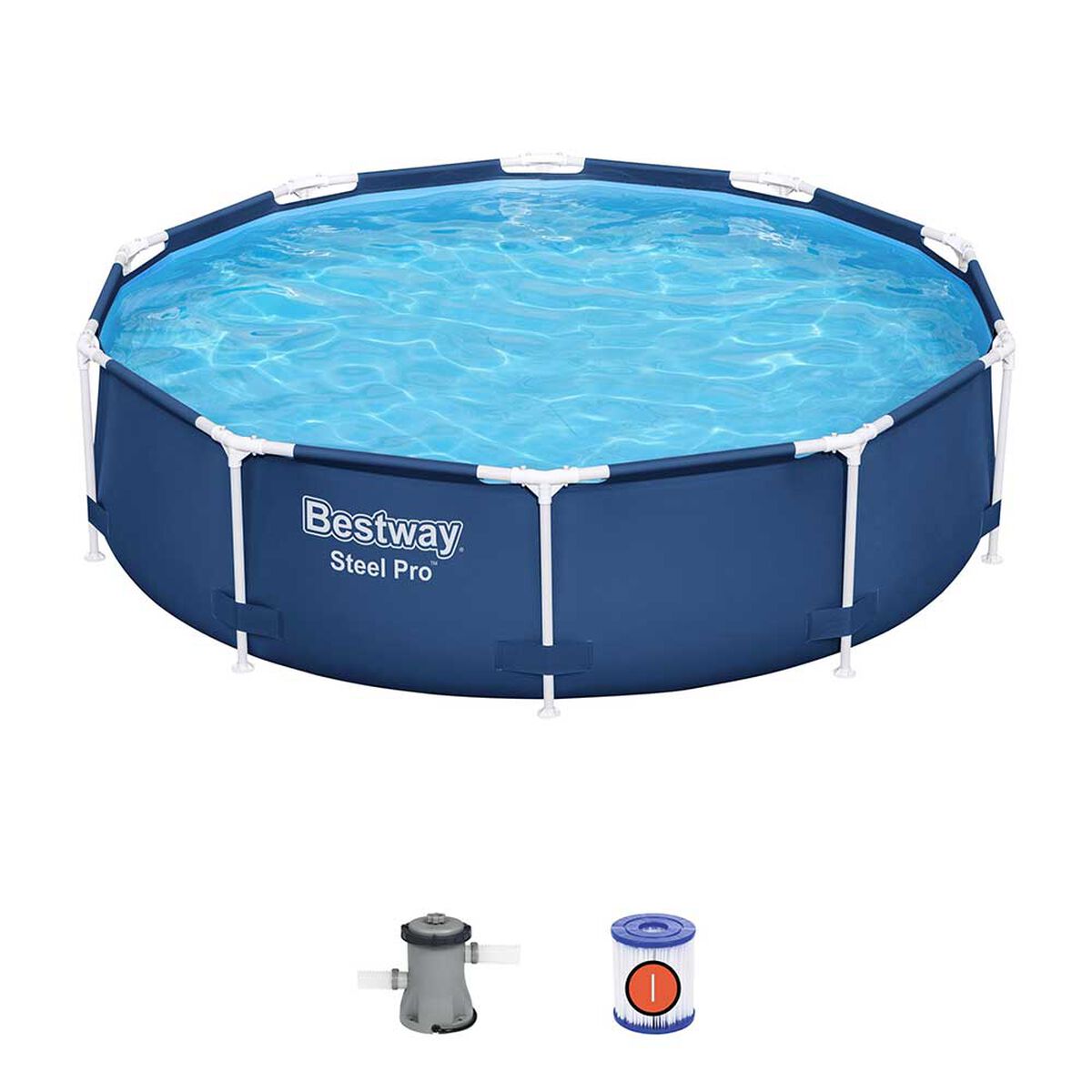Piscina Estructural Bestway Steel Pro Azul 305 x 76 cm 4678 lt 