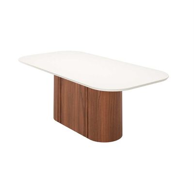 Imagen 2 del producto Comedor Decocasa Kalina 8 Sillas Off White Castaño