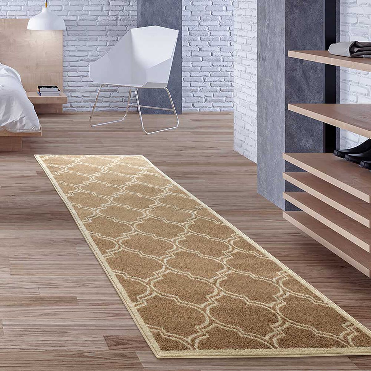 Alfombra de Pasillo Modalfo Siesta Crema 230 x 70 cm