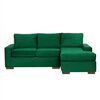 Sofá Seccional Derecho Latam Home Livorno 3 Cuerpos Verde