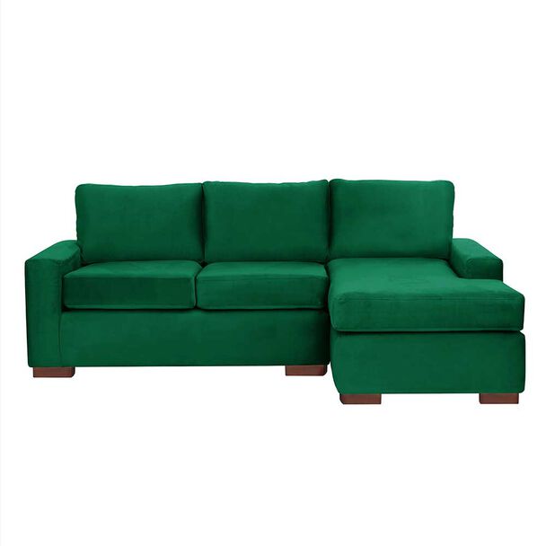Sofá Seccional Derecho Latam Home Livorno 3 Cuerpos Verde