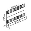 Home Decocasa Soberano hasta 95" Natural Off White