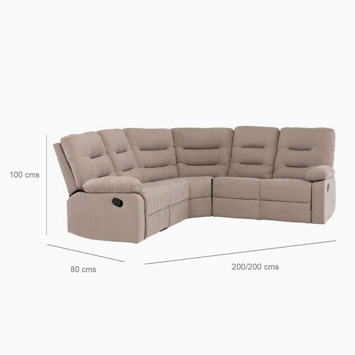 Seccional Daniels 8038BE 5 Cuerpos Beige