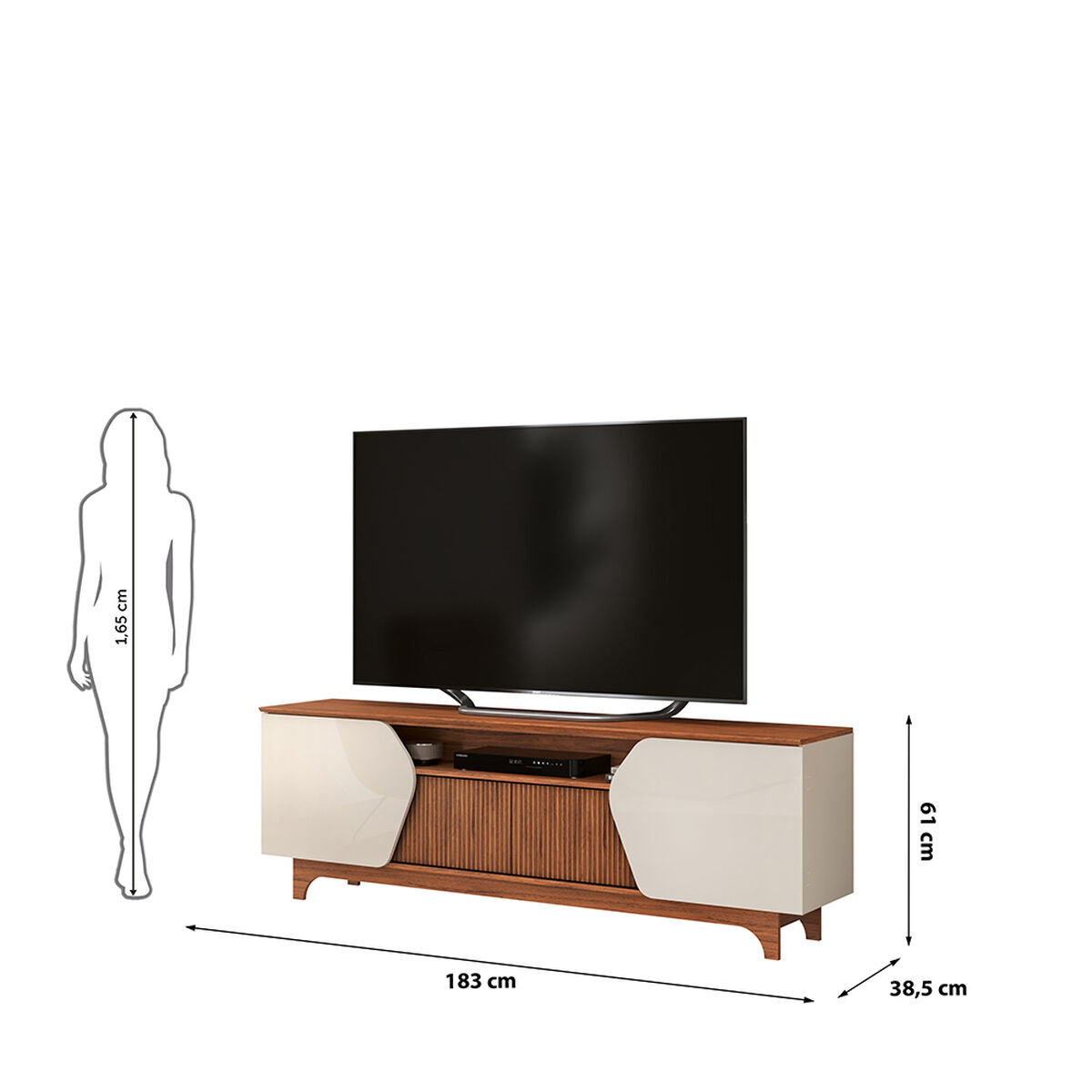 Rack Di Poretti Helo 75" Off White