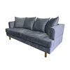 Sofá Furnitech Estambul 3 Cuerpos Gris