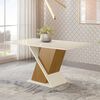 Juego de Comedor Home Mobili Avanti 6 Sillas Blanco Beige