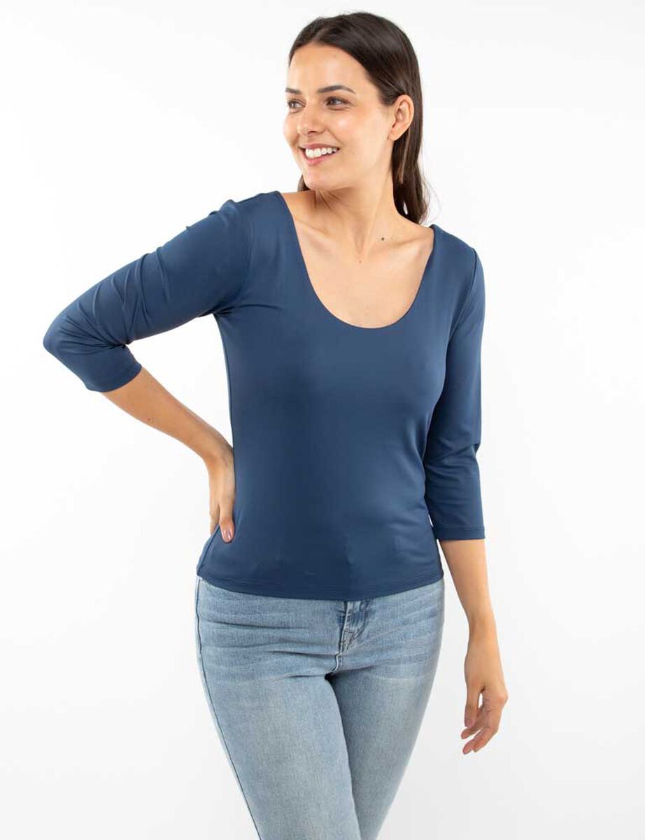 Polera Manga 3/4 Mujer Zibel
