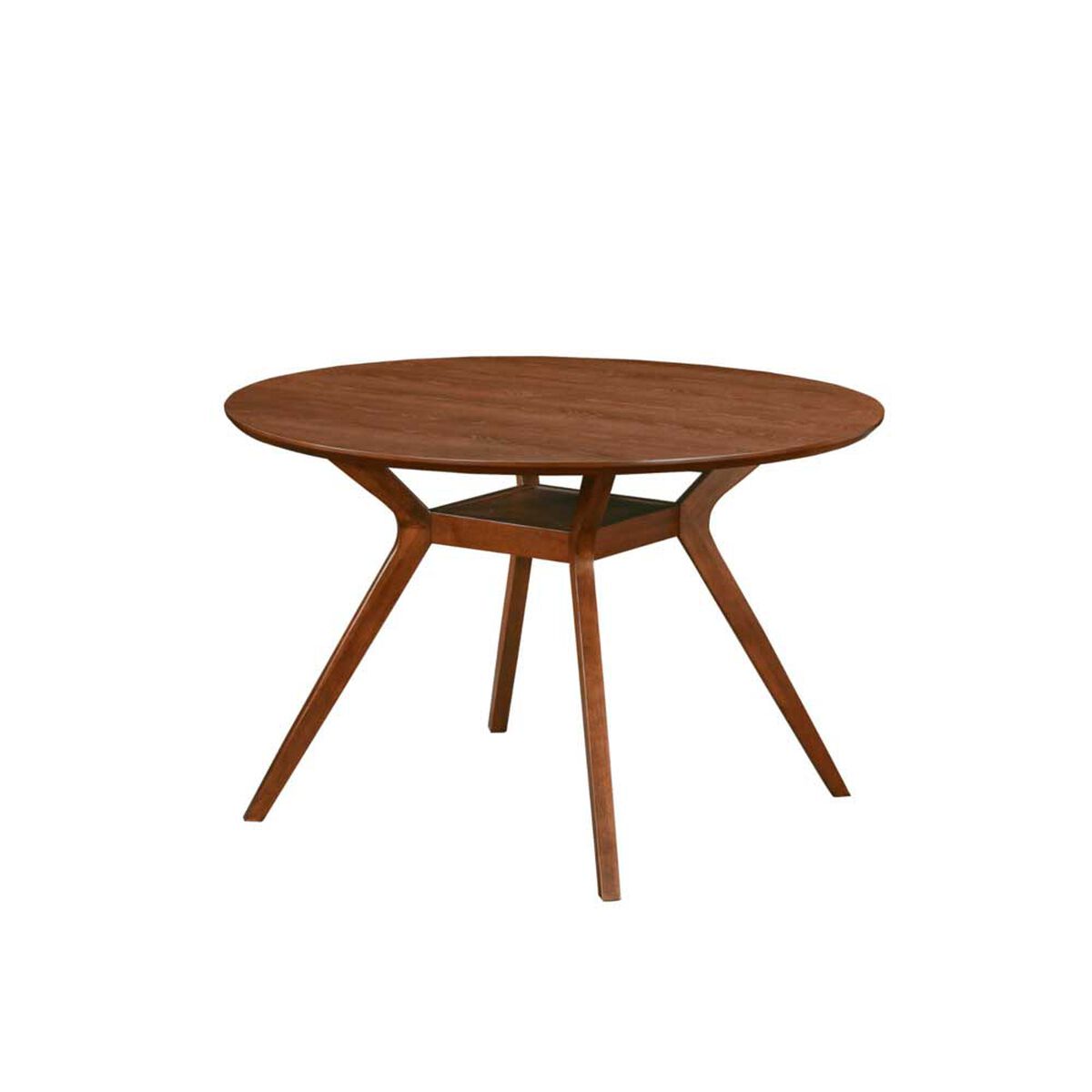 Juego de Comedor Redondo Home Mobili 4 Sillas Menphis Café