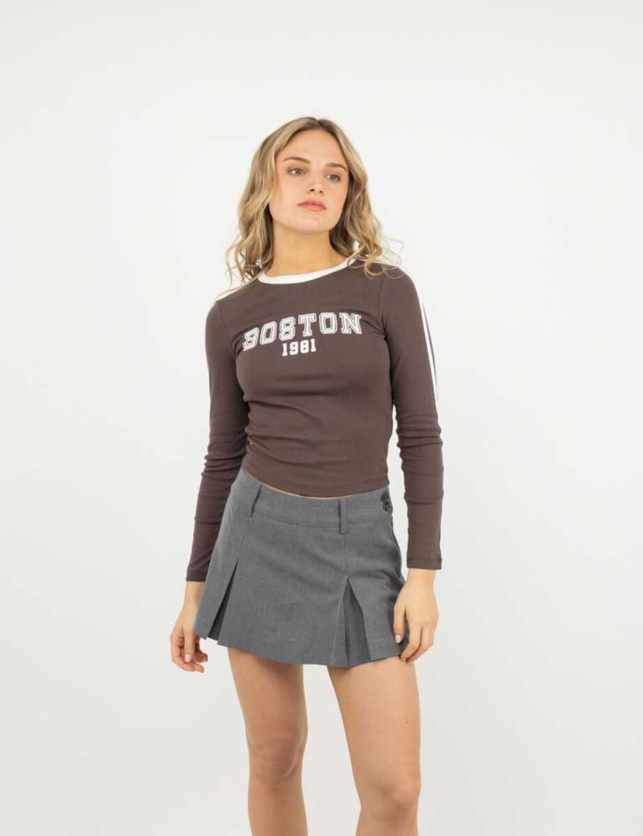 Polera Ce&ntilde;ida Manga Larga Mujer Icono