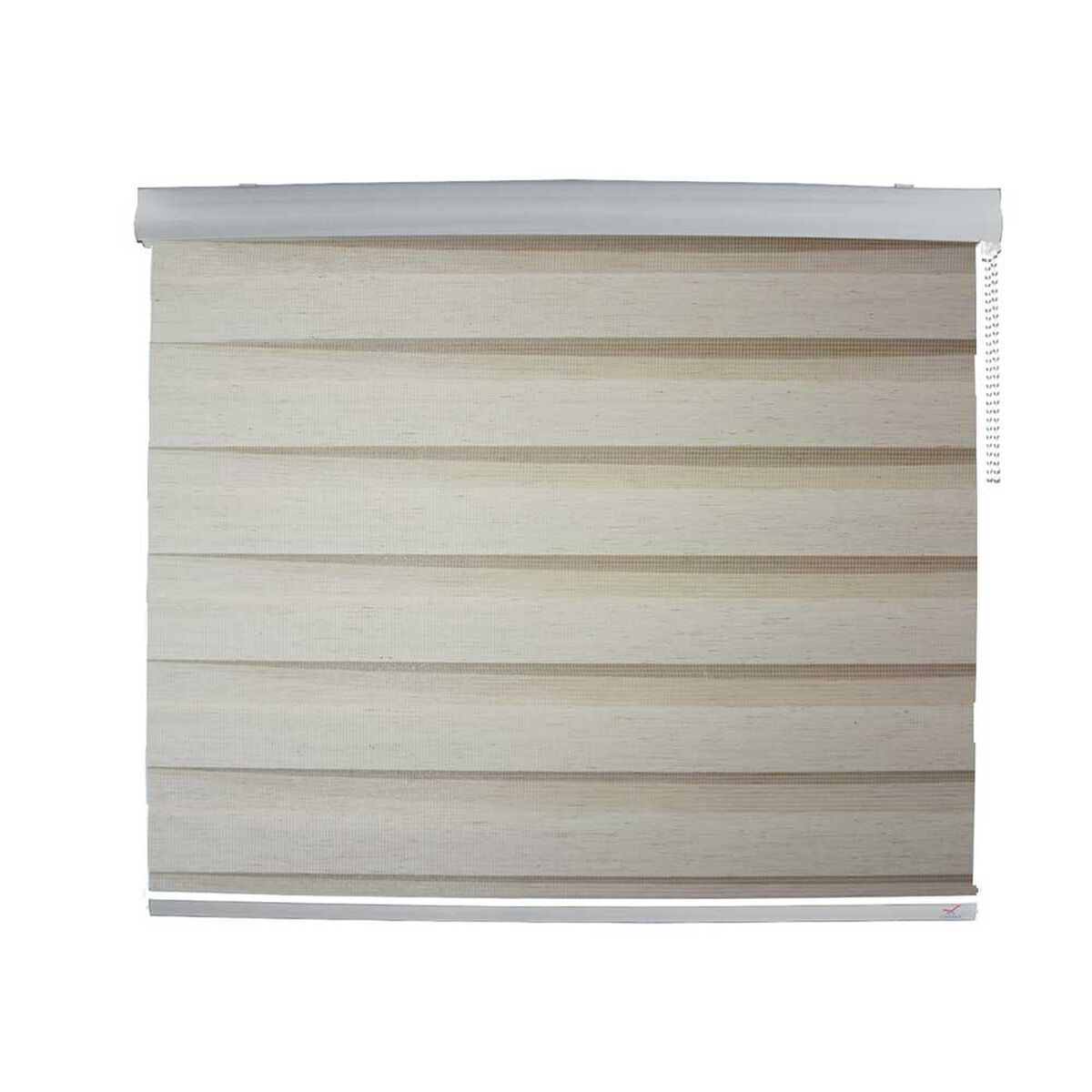 Roller Duo Lino Vincenzi R1705 Blanco Grain 120 x 120 cm
