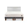 Cama Europea CIC Base Dividida 2 Plazas Cocopedic + Respaldo Miro Alpino