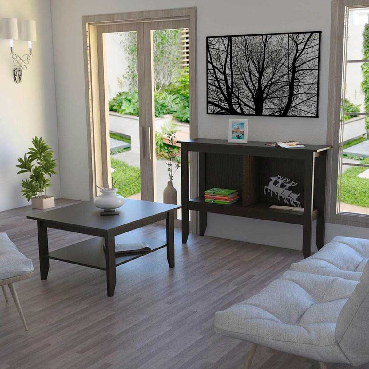 Mesa de Centro TuHome Essential + Arrimo TuHome Essential