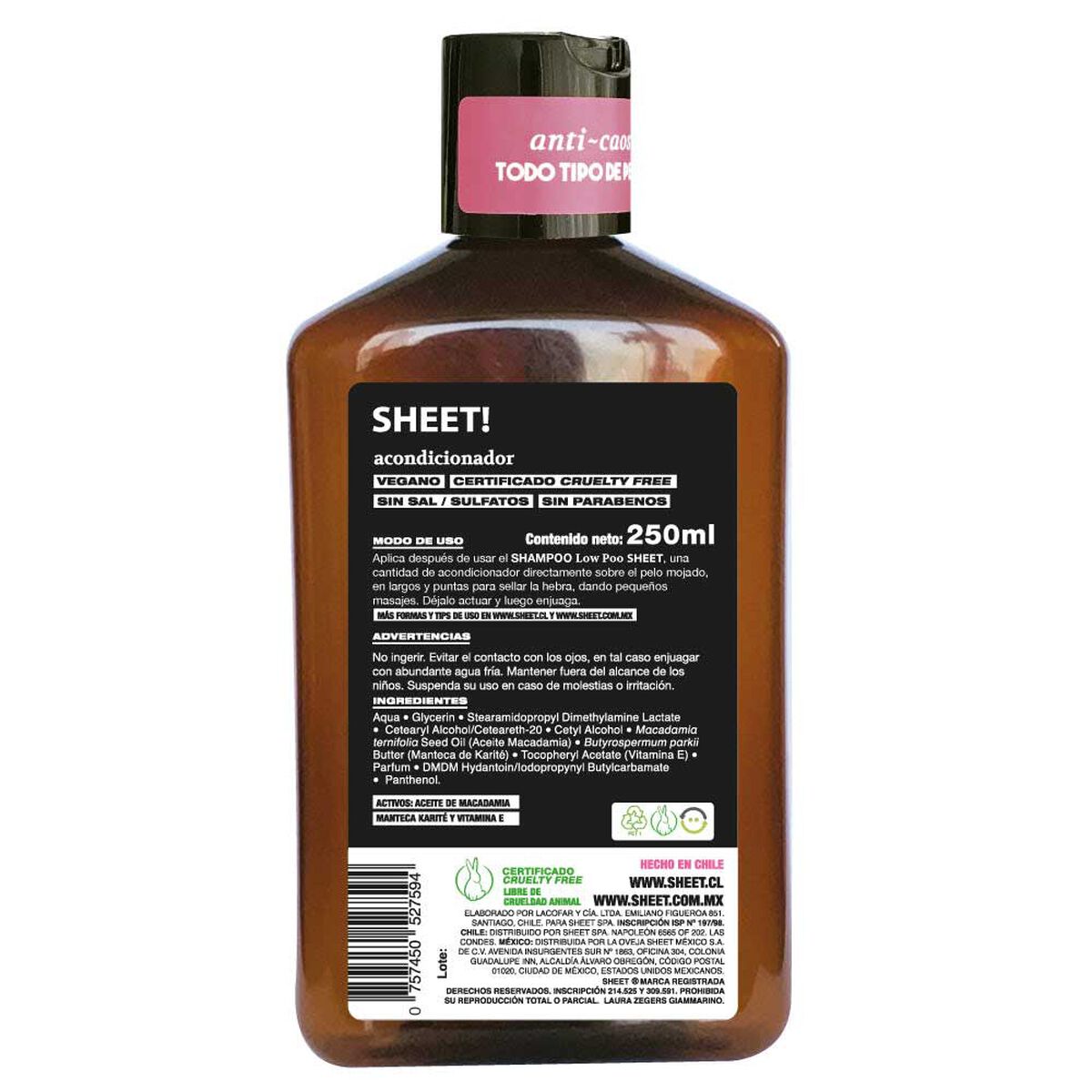 Acondicionador Low Poo Brillo y Sedoso Sheet