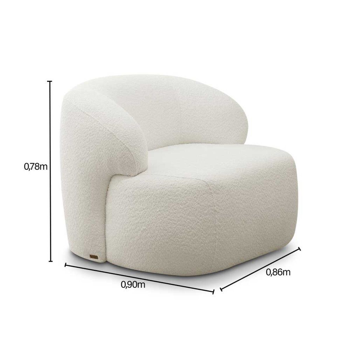 Poltrona Amuv Chandon Giratoria Beige
