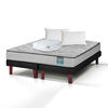 Cama Europea Flex 2 Plazas Dream Dual B/D + 2 Almohada + Cubrecolchon Basico