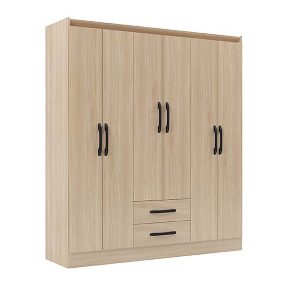 Clóset Roca 6 Puertas 2 Cajones Segalin Maple