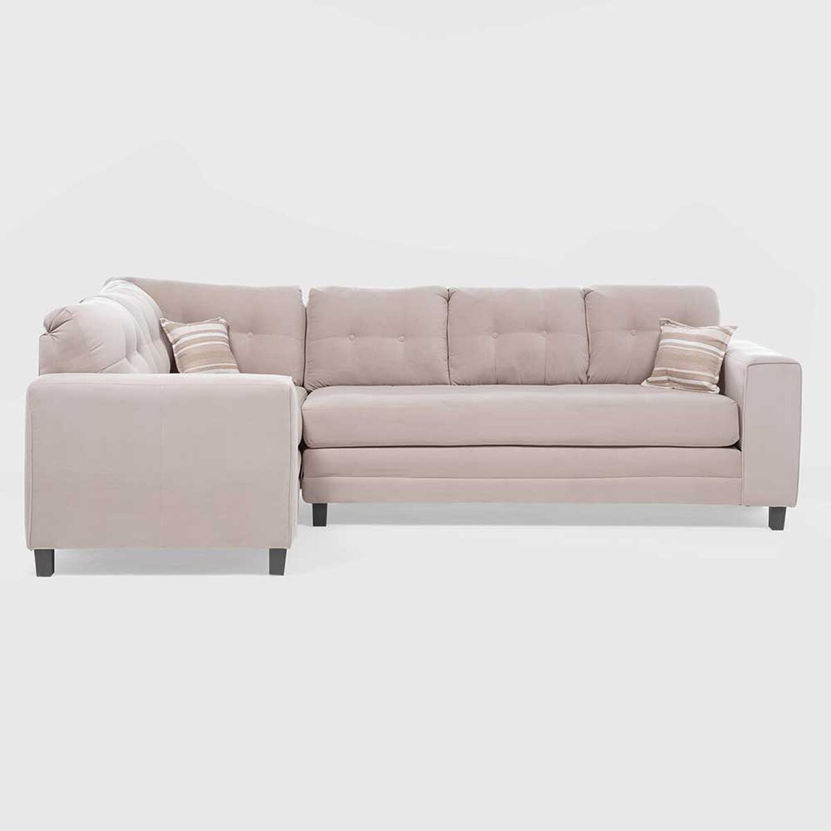 Sofá Seccional Izquierdo Living Factory Dubai 5 Cuerpos Beige
