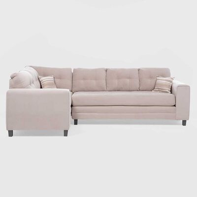 Sofá Seccional Izquierdo Living Factory Dubai 5 Cuerpos Beige