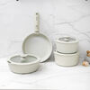 Bater&iacute;a de Cocina Korkmaz Nova Pratika 7 Piezas Beige