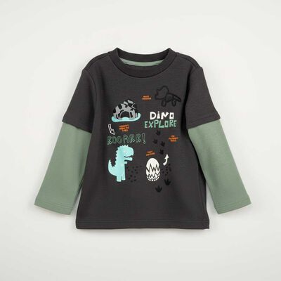 Imagen 2 del producto Polerón de Algodón Bebo Chess Baby Grafito