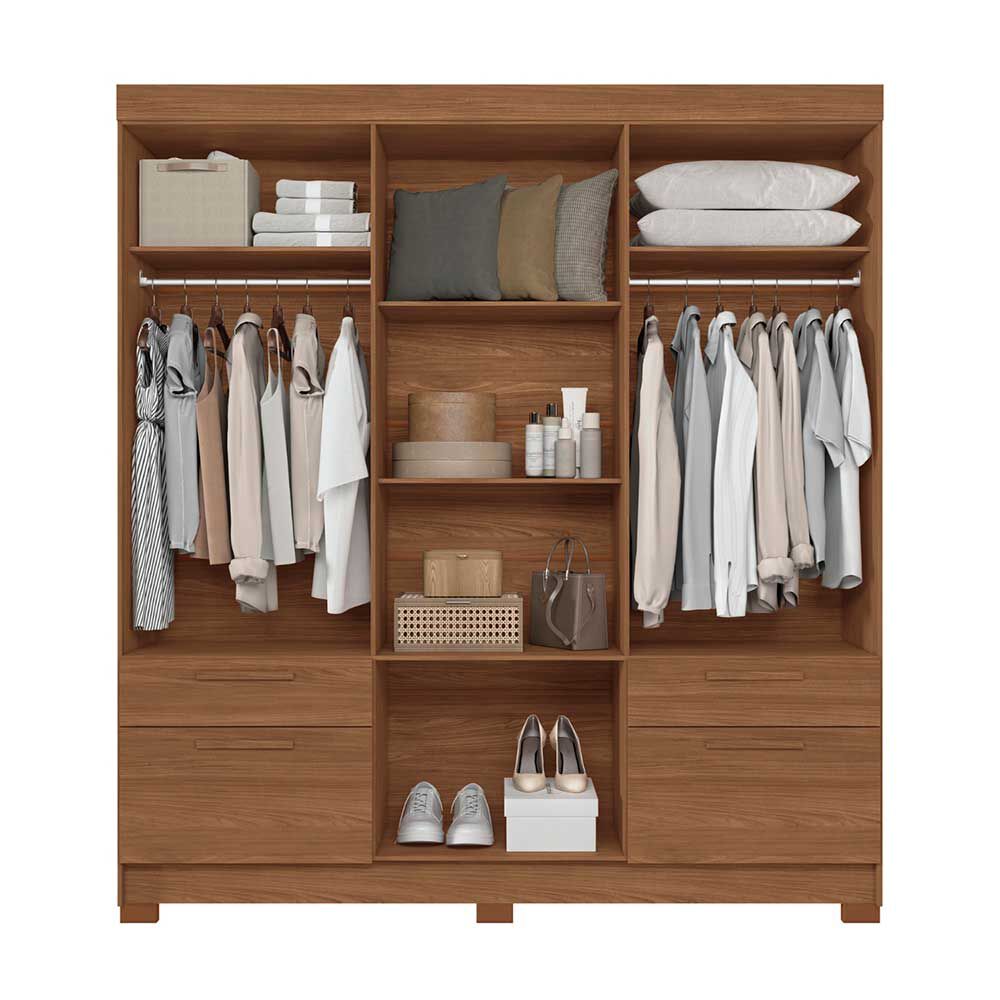 Clóset Onessta Curitiba 8 Puertas 4 Cajones Grafito | Abc