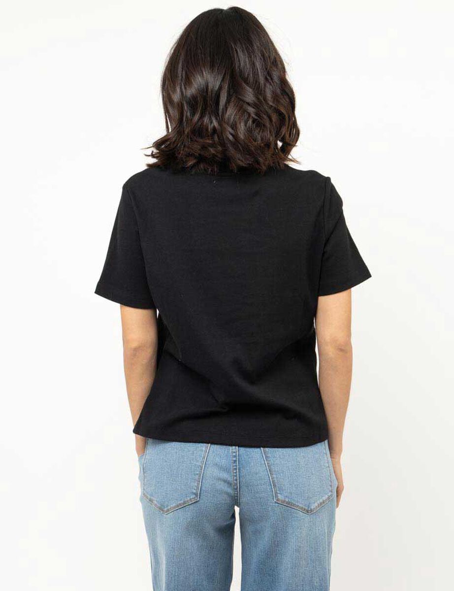 Polera Con Estampado Manga Corta Mujer Zibel