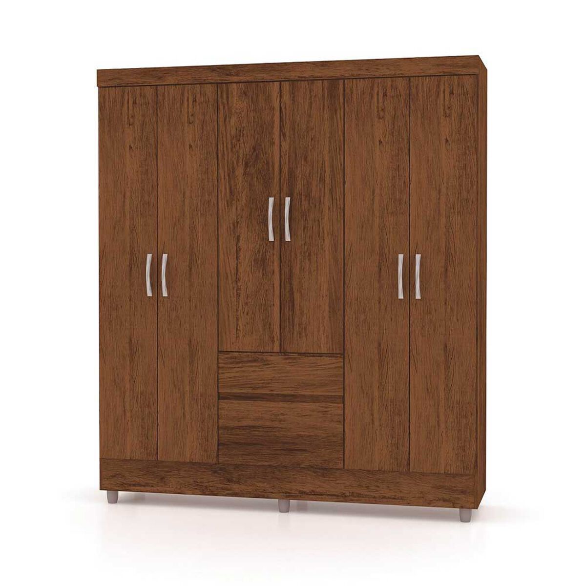 Clóset KEA Ideal 6 Puertas 2 Cajones Rustico