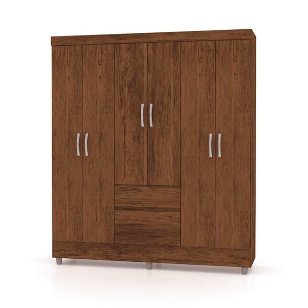 Clóset KEA Ideal 6 Puertas 2 Cajones Rustico