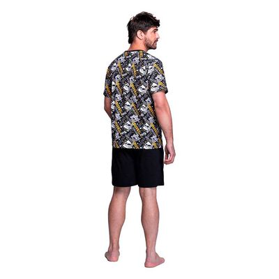 Pijama Verano Algodón Hombre Top Color-1