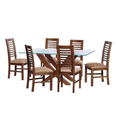 Juego de Comedor Latam Home Alicante 6 Sillas Beige