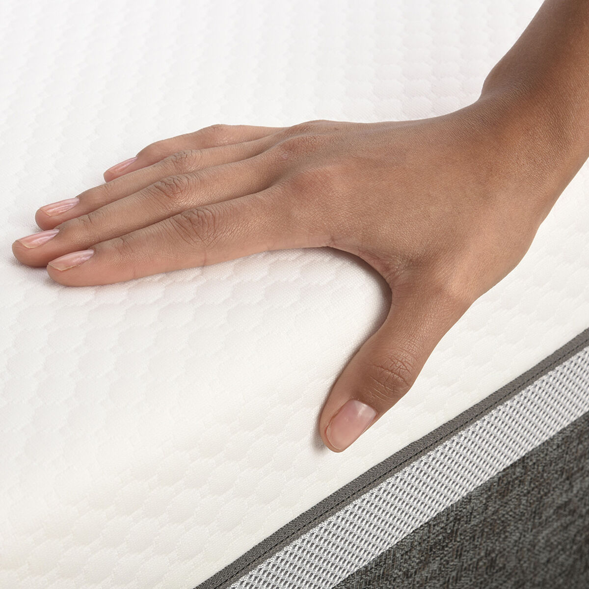 Cama Europea CIC 1,5 Plazas Ortopedic Advance + Respaldo New Torino Caramelo