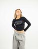 Polera Crop Manga Larga Mujer Icono