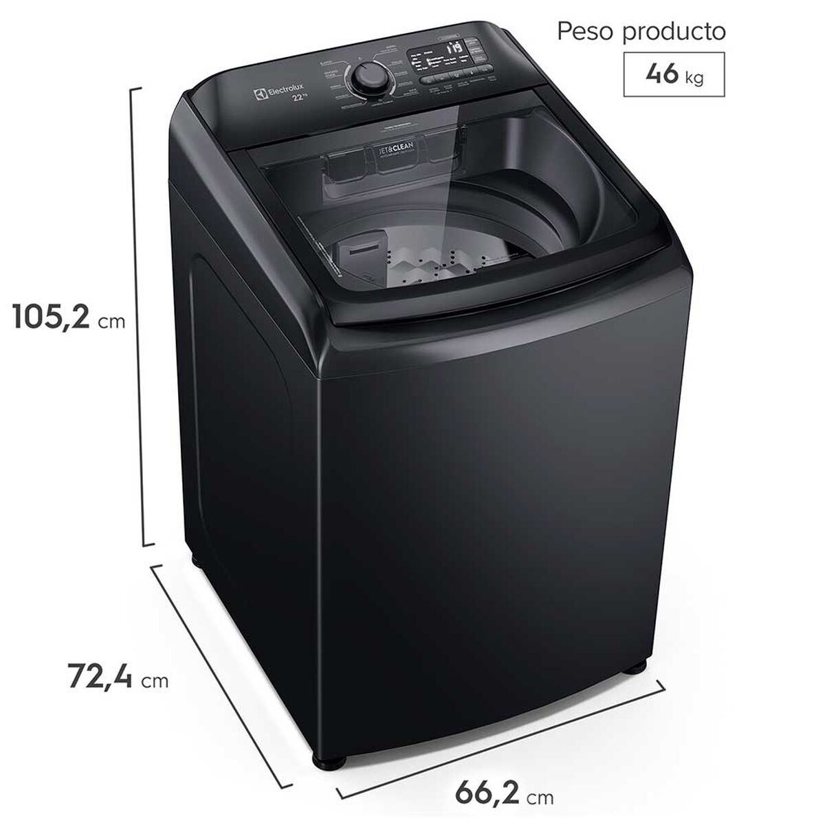 Lavadora Autom&aacute;tica Electrolux LS22Y 22 kg.